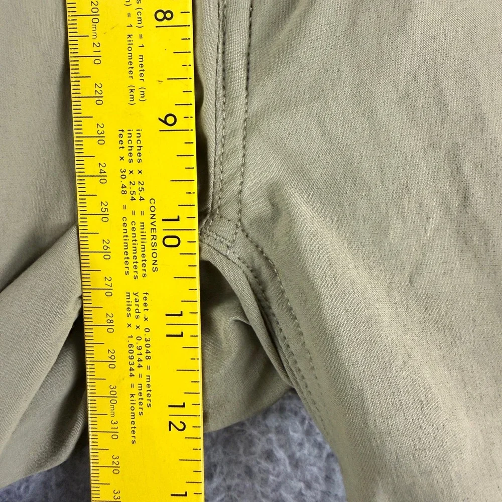 The North Face‎ Hiking Pants Mens 34 Green Nylon Stretch Straight Leg Outdoor